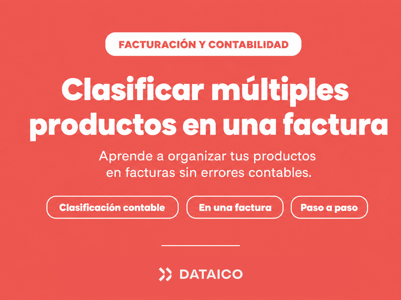 ¿Cómo se clasifican contablemente múltiples productos en una sola factura?